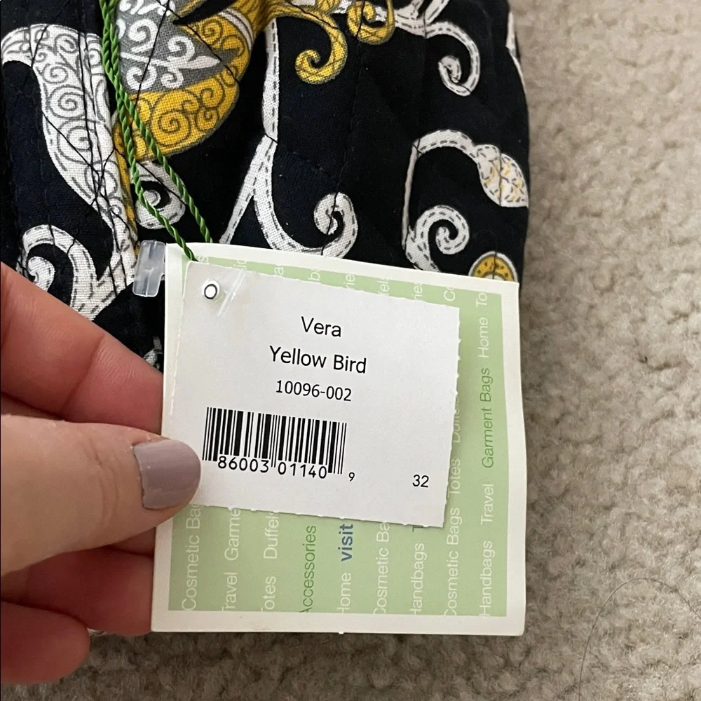 Vintage Vera Bradley Yellow Bird Tote Bag NWT - Picture 7 of 9